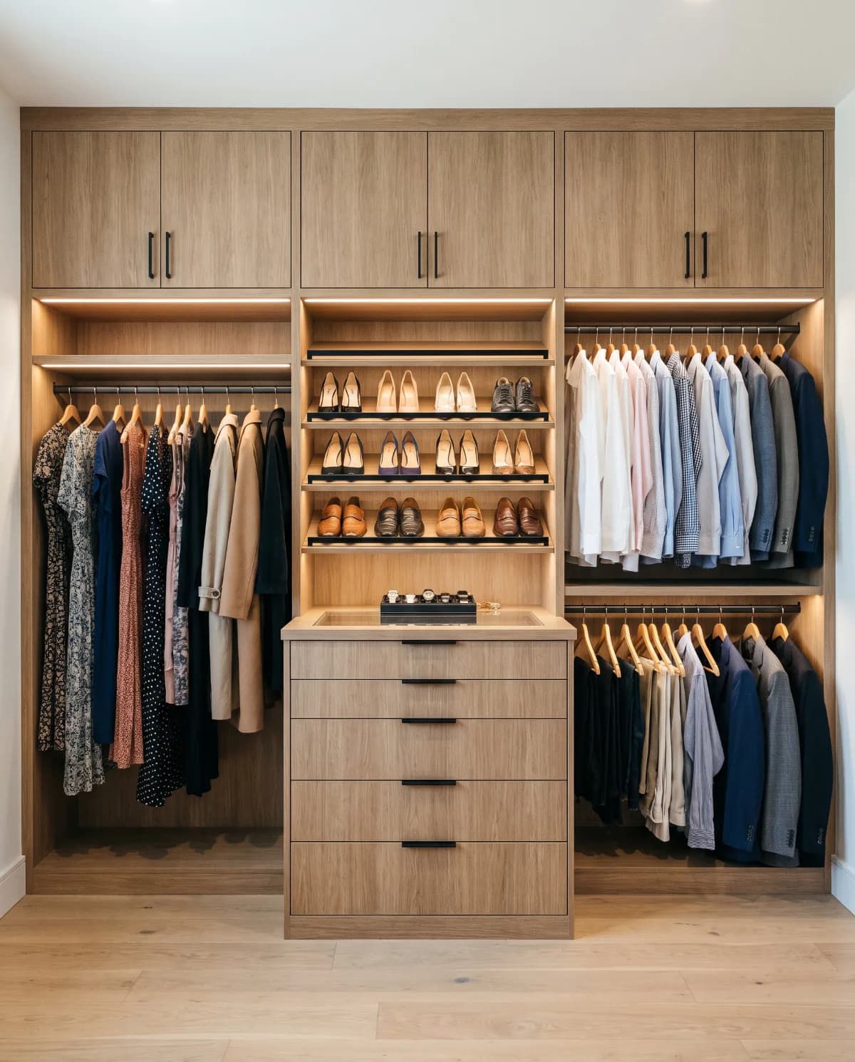 Master walk-in closet