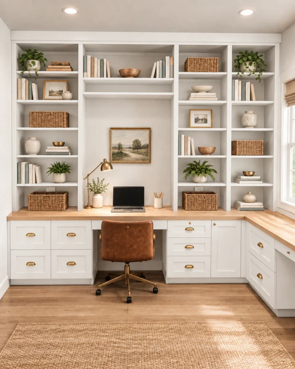 Closet cabinetry in White